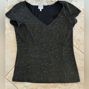 Giorgio Armani Black Shimmer Blouse